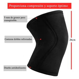 Rodillera Compresión Soporte Fitness Gym Neopreno 5mm