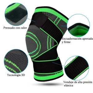 Rodilleras Deportivas Compresion Miyagi X 2 Banda Protectora Gym