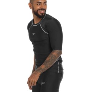 Camiseta Natacion Speedo Manga Corta Hyden Piscina Unisexo