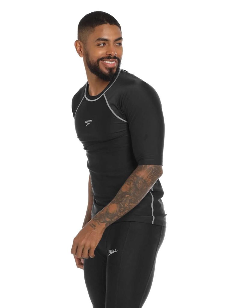Camiseta Natacion Speedo Manga Corta Hyden Piscina Unisexo