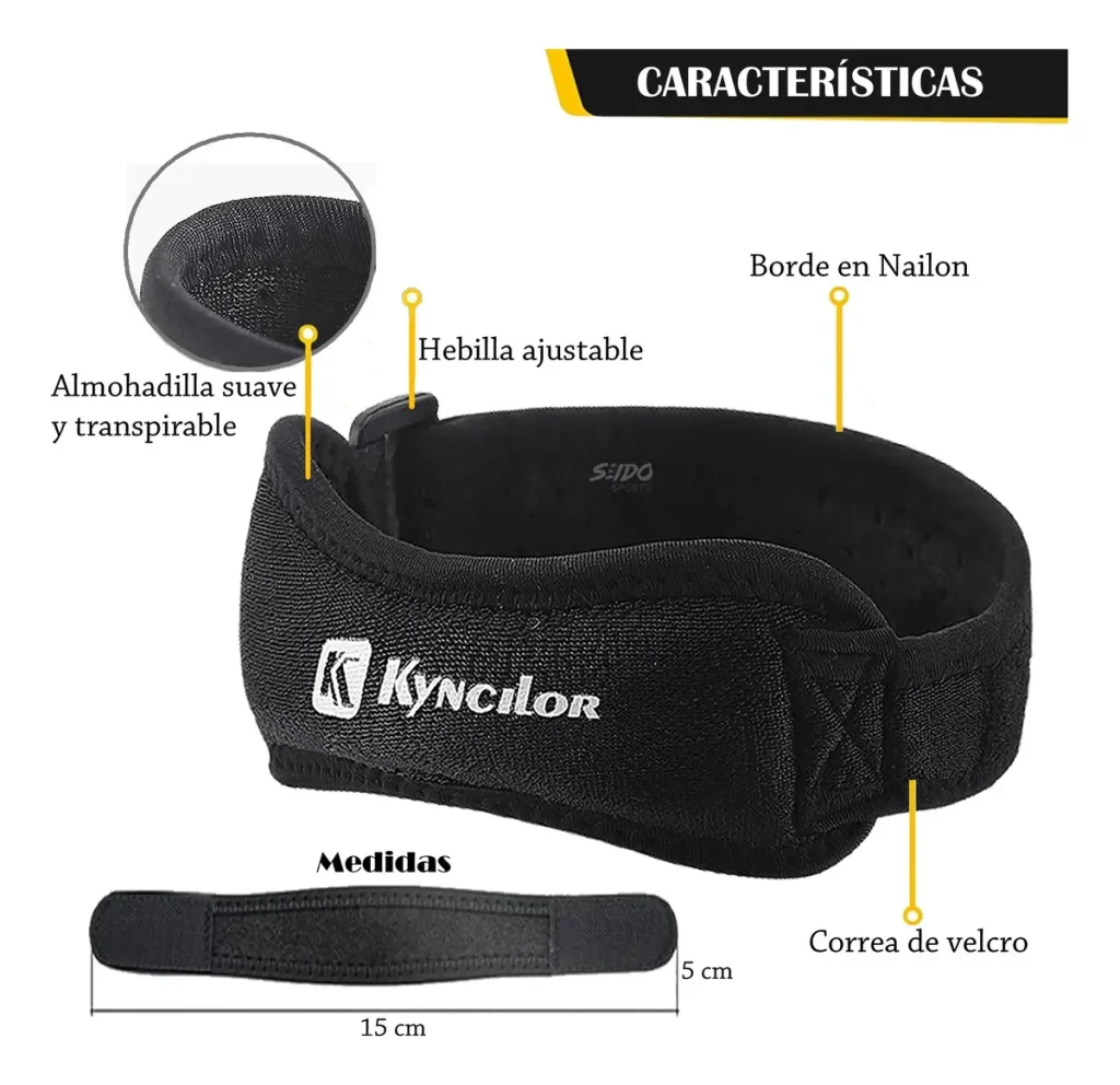 Rodillera Deportiva Strap X2 Rotuliano Neopreno Ajustable