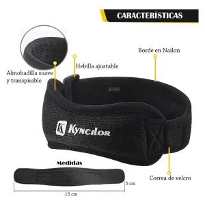 Rodillera Deportiva Strap X2 Rotuliano Neopreno Ajustable
