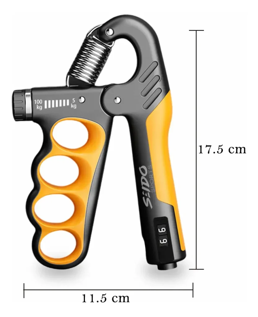 Tensor Hand Grip 5/100 Kg Contador X2 Fortalece Mano Terapia