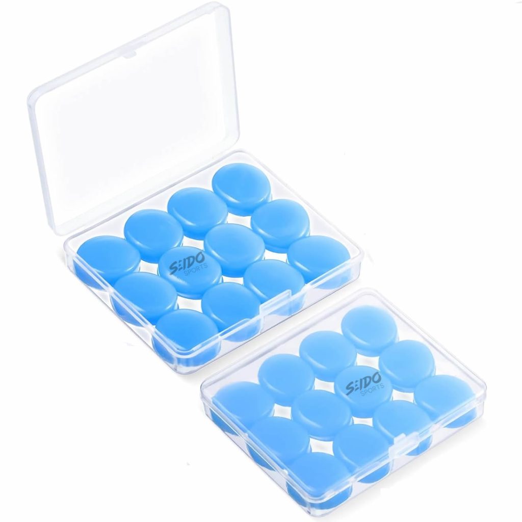 Tapa Oidos Silicona Moldeables X 6 Pares Natacion + Estuche
