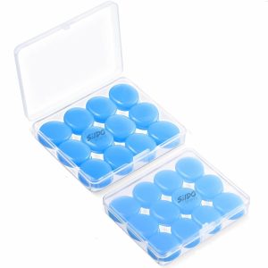 Tapa Oidos Silicona Moldeables X 6 Pares Natacion + Estuche