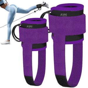 Arnés de Tobillo X2 con Correas y Anillos en D para Polea y Fitness