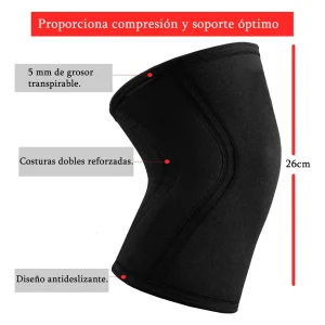 Rodilleras Compresión Soporte Fitness X 2 Gym Neopreno 5mm
