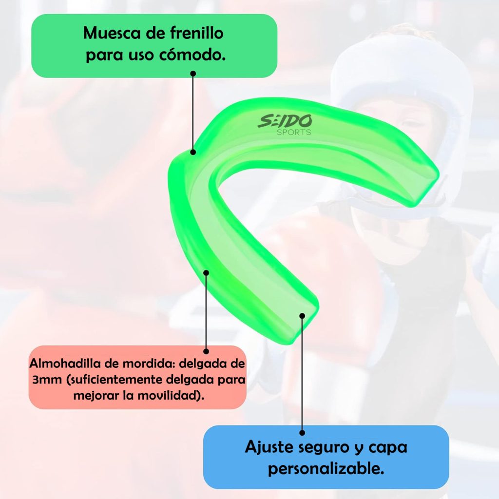 Kit Protectores Bucales X5 Boxeo Artes Marciales Mma Estuche