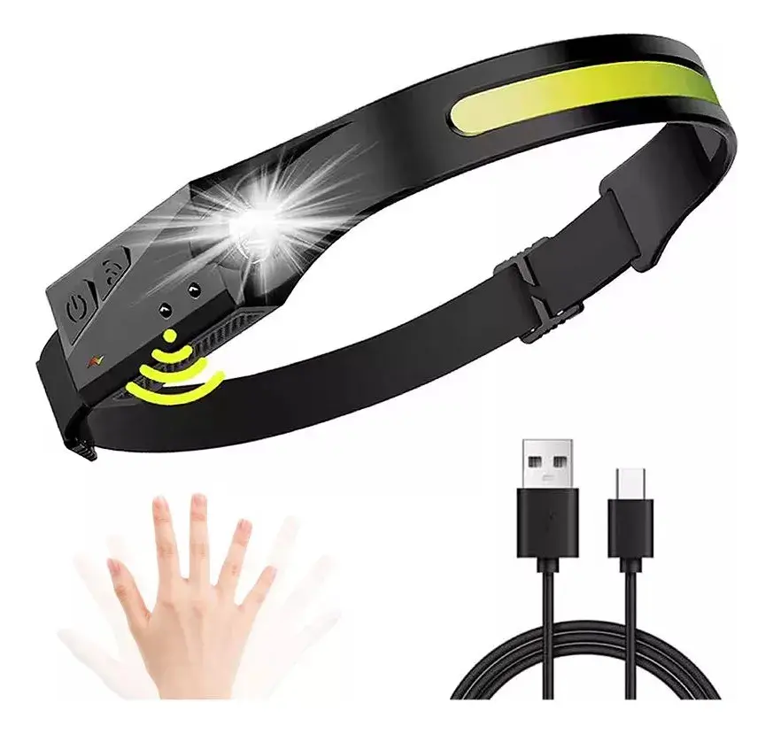 Linternas Mineras X 2 Frontal Cabeza Recargable Manos Libres