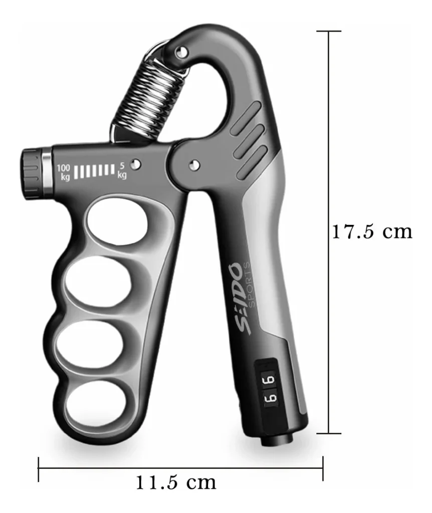 Tensor Hand Grip 5/100 Kg Contador X2 Fortalece Mano Terapia