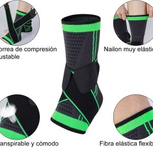 Tobillera Deportiva Compresion Doble Soporte Miyagi Lesion Fitness