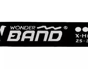 Banda Elástica De Tela Resistencia 25 a 30 Lb Negra Wonder