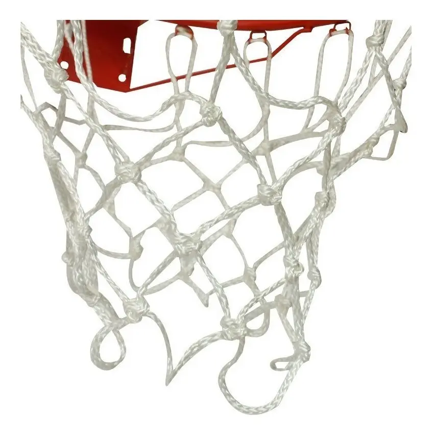 Malla X 2 Aro Baloncesto Red Nylon Basketball Blanca Basket