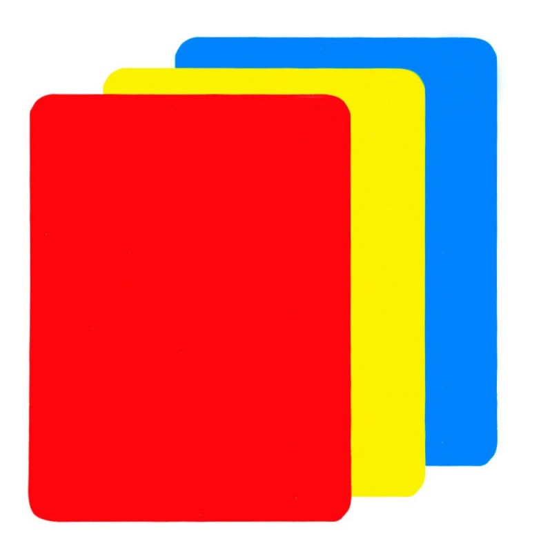 Tarjetas Arbitro Juez Libretas Arbitraje Amarilla Azul Roja