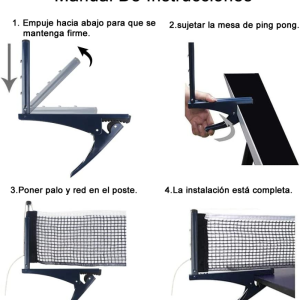 Kit Malla y Parales  Ping Pong  Set Red Pinza Tenis De Mesa