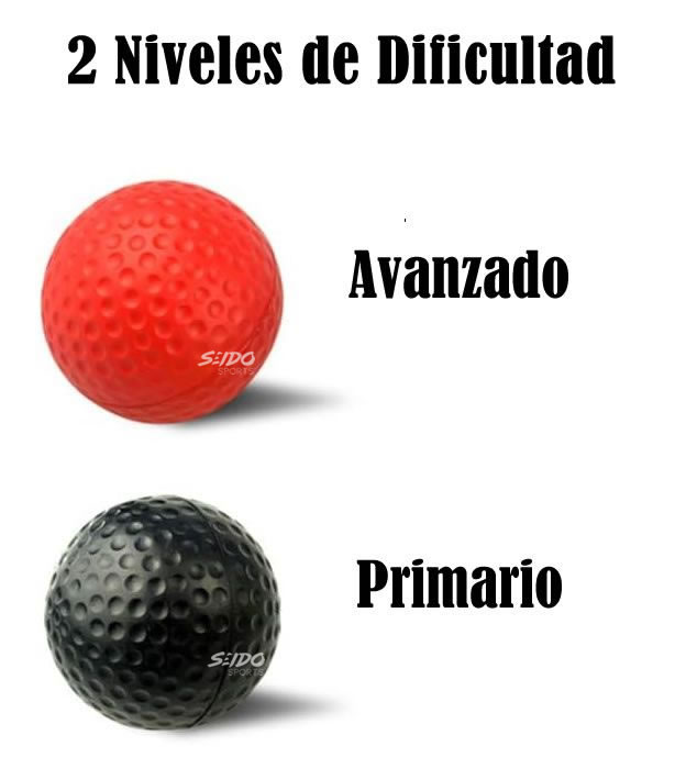 Bola Entrenamiento Boxeo Balon Cabeza Reflejos 2 Niveles