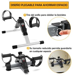 Mini Bicicleta Estatica Pedal Ejercitador Portatil Ajustable