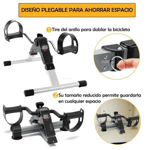 Mini Bicicleta Estatica Pedal Ejercitador Portatil Ajustable