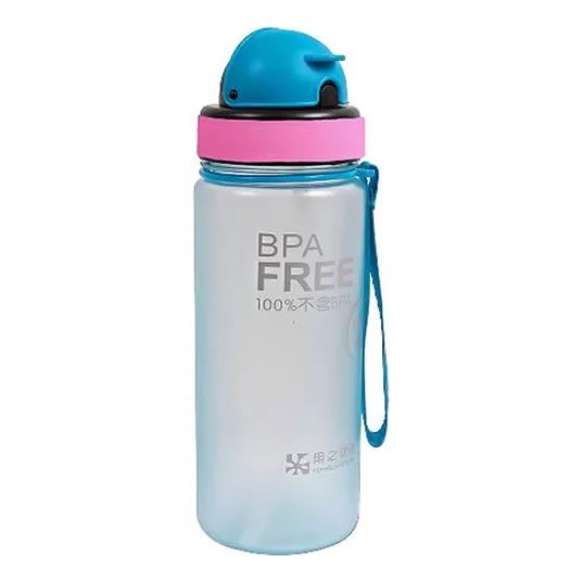 Termo Deportivo Botella 500 Ml Pitillo Trotar Ejercicio Gym
