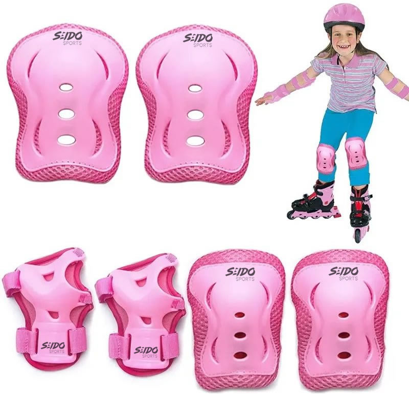 Kit Protección Patinaje Set Codera Muñequera Rodillera Niños