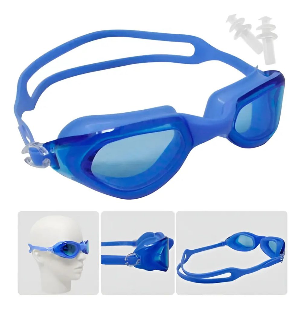 Gafas Natación + Tapa Oídos + Estuche Piscina Wonder Sport