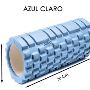 Rodillo Roller Foam Espuma Grabado Yoga Pilates Gym 30 X 8cm