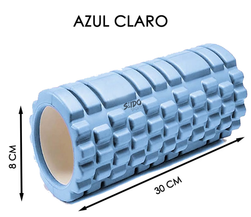 Rodillo Roller Foam Espuma Grabado Yoga Pilates Gym 30 X 8cm