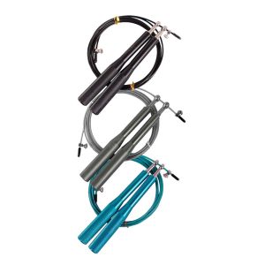 Cuerda Salto Lazo Mango Aluminio Madera Cardio Fitness