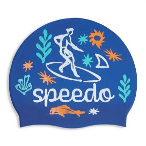 Gorro Natación Speedo Niños Printed Silicona Junior Piscina