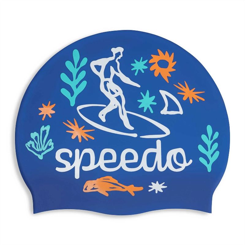 Gorro Natación Speedo Niños Printed Silicona Junior Piscina
