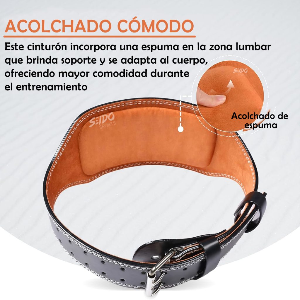 Cinturon Cuero Levantamiento Pesas Gym Soporte Proteccion