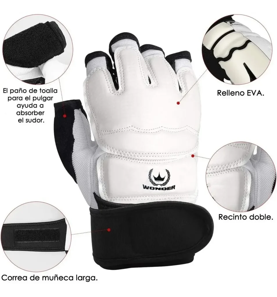 Guantes Protectores Taekwondo Artes Marciales Boxeo Karate