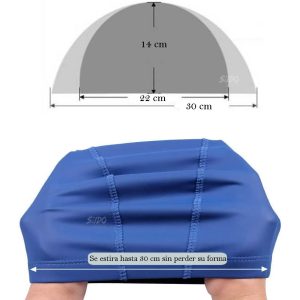 Gorro De Natación Textil Piscina Buceo Entrenamiento Deporte