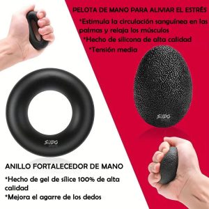 Tensor Mano Hand Grip Kit X 5 Ejercitadores 5/60 Kg Terapia