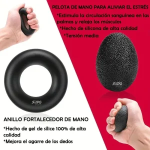 Tensor Mano Hand Grip Kit X 5 Ejercitadores 5/60 Kg Terapia