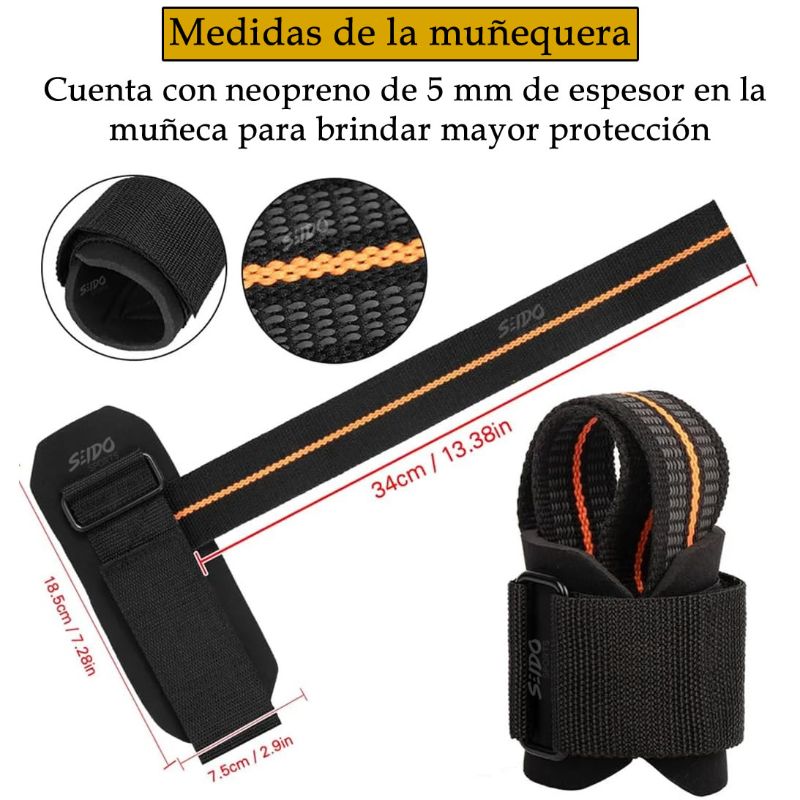 Vendas Straps X 2 Correas Levantamiento Pesas Crossfit Gym