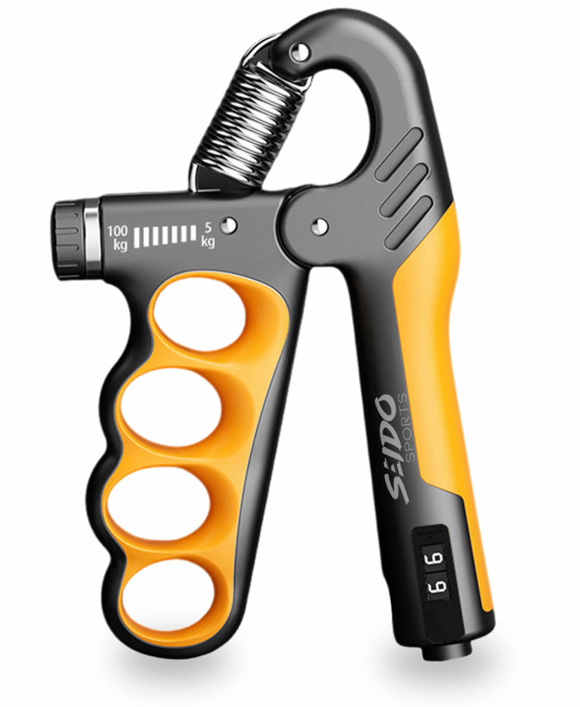 Hand Grip Tensor 5/100 Kg Contador Entrenador Mano Terapia