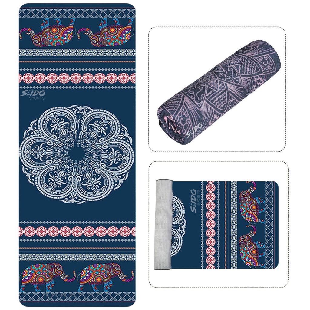 Toalla Microfibra Yoga Antideslizante Mat Portatil Plegable