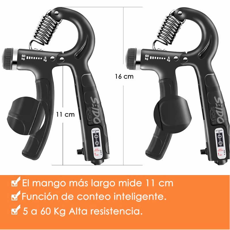 Tensor Hand Grip 60 Kg X 2 Contador Fortalecer Brazo Muñeca