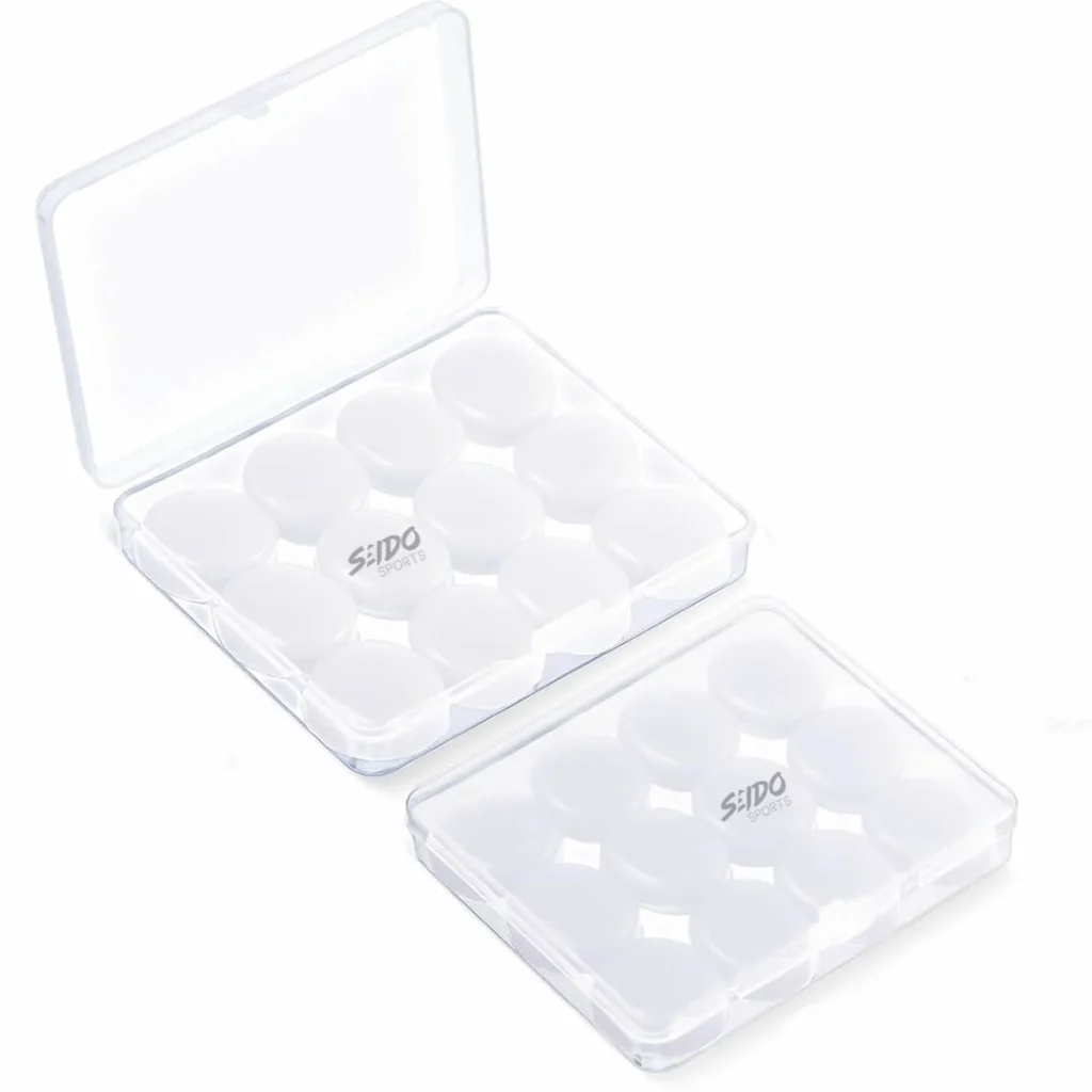 Tapa Oidos Silicona Moldeables X 6 Pares Natacion + Estuche