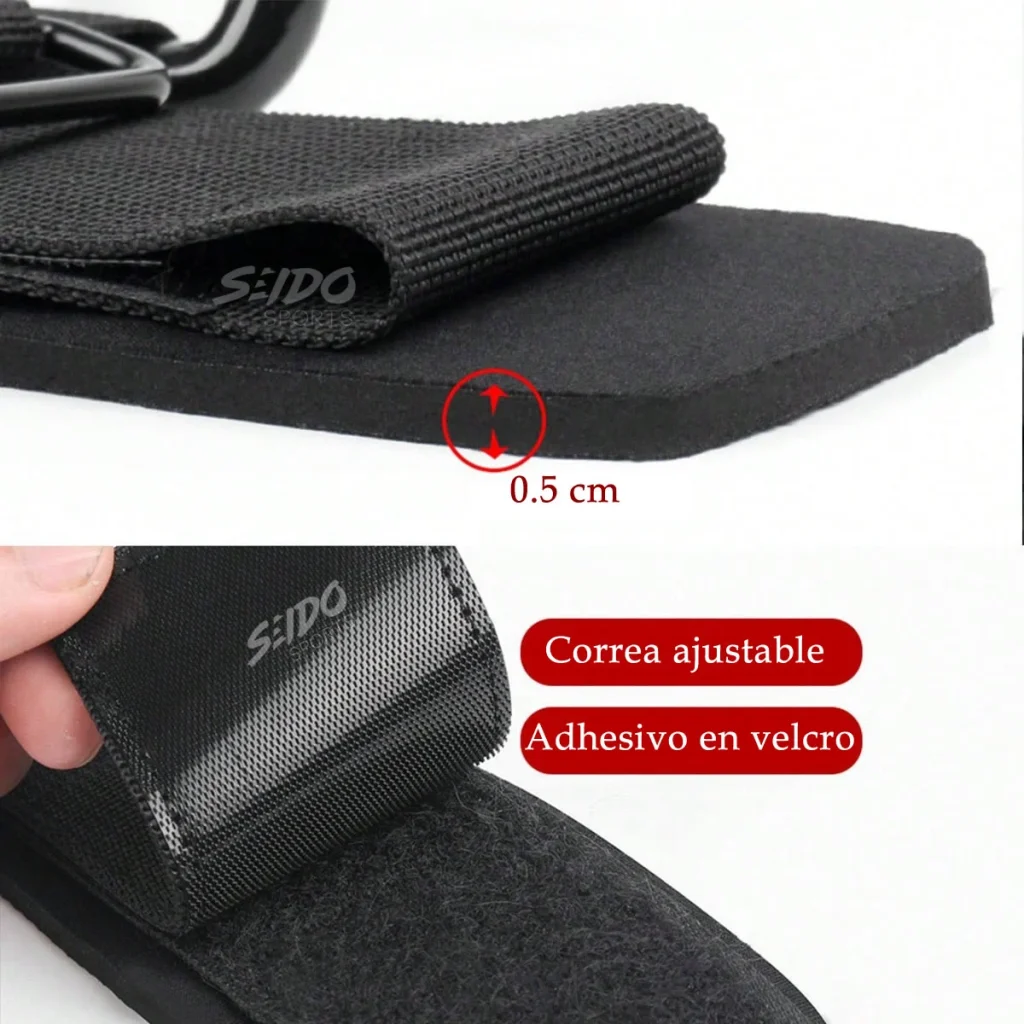 Muñequeras Gancho Straps X2 Levantamiento Pesas Correas Gym