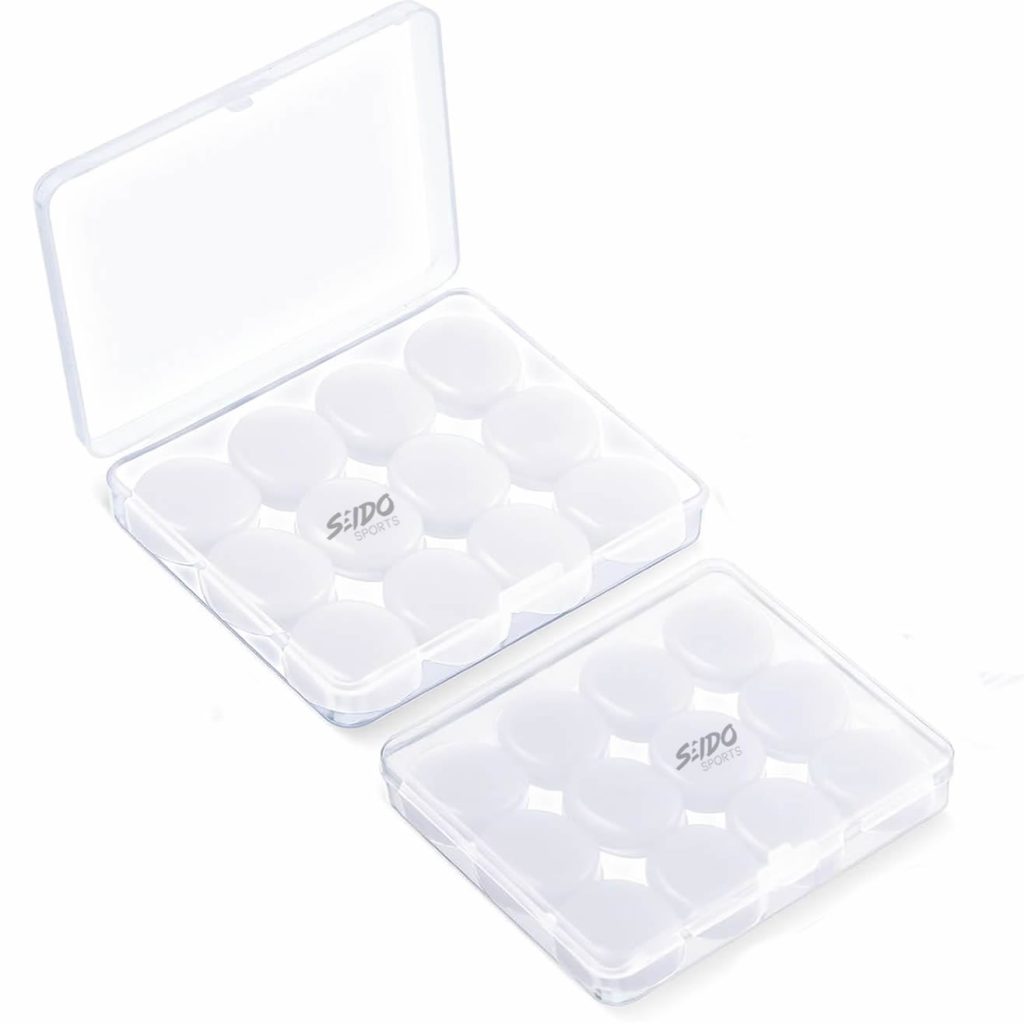 Tapa Oidos Silicona Moldeables X 6 Pares Natacion + Estuche