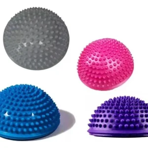 Par Mini Bosu Cojín Inestable Balón Masajeador Yoga Pilates