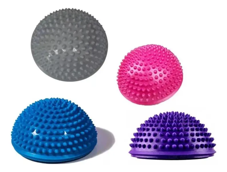 Par Mini Bosu Cojín Inestable Balón Masajeador Yoga Pilates