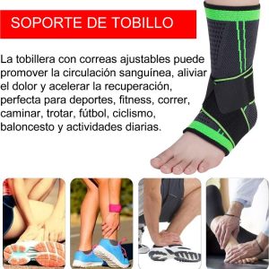 Tobillera Deportiva Compresion Doble Soporte Miyagi Lesion Fitness