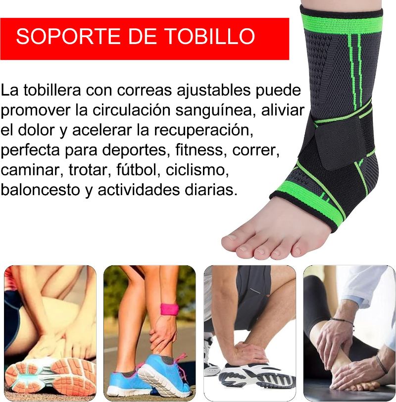 Tobillera Deportiva Compresion Doble Soporte Miyagi Lesion Fitness