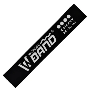 Banda Elástica De Tela Resistencia 25 a 30 Lb Negra Wonder