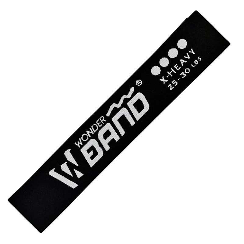 Banda Elástica Tela Resistencia Wonder Negra 25-30 Lb Yoga
