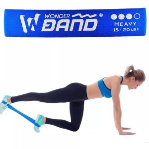 Bandas Elástica Tela Resistencia Wonder Azul 15-20lb Fuerte