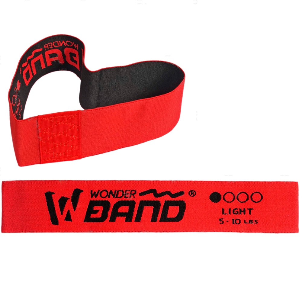 Bandas Elásticas Tela Resistencia Wonder Roja 5-10lb Suave